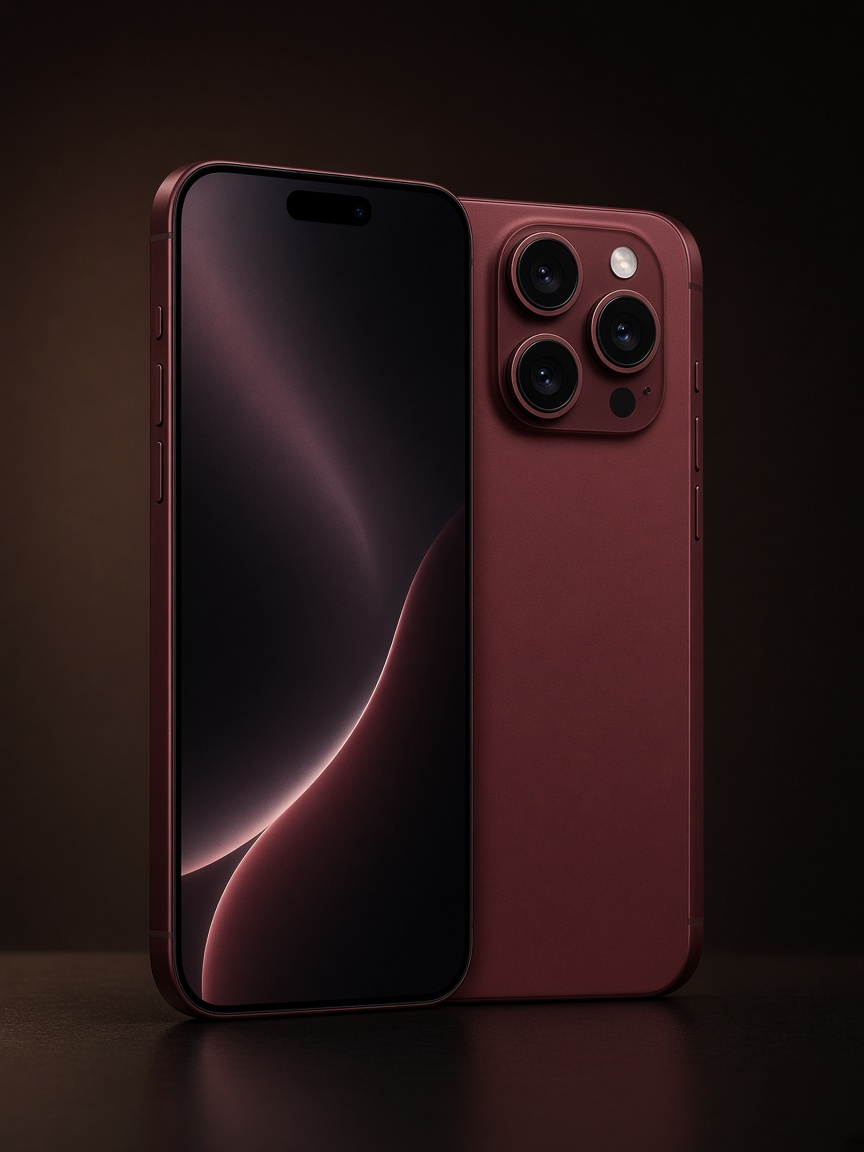 iPhone 18 Pro Max na premyo, kulay burgundy
